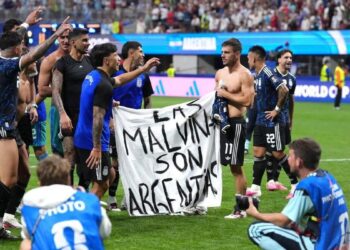 Argentina vai ser excluída da próxima Copa do Mundo após estender a faixa “As Malvinas são argentinas”?