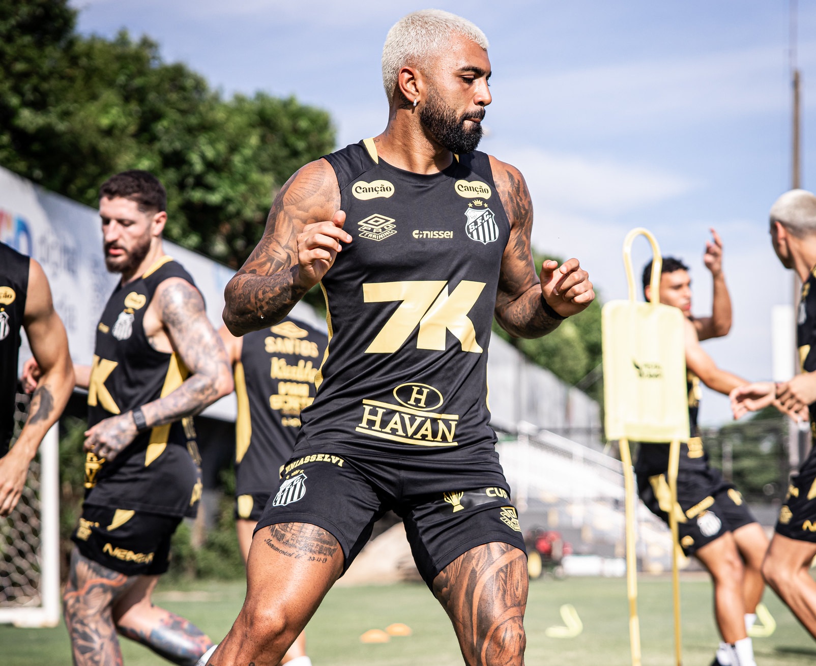 Gabigol custa mais que o triplo do salário de Luiz Araújo no Santos